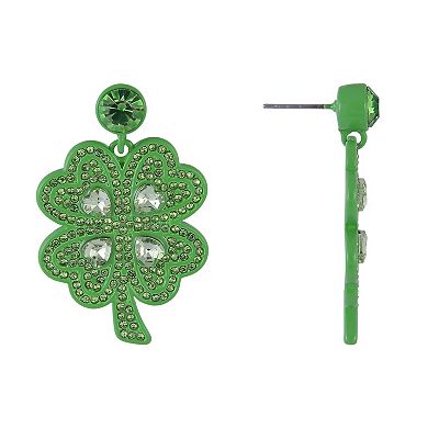 Hallmark St. Patrick's Day Four Leaf Clover Earrings
