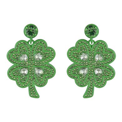 Hallmark St. Patrick's Day Four Leaf Clover Earrings
