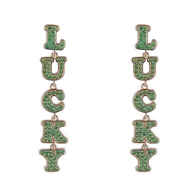 Hallmark St. Patrick's Day Lucky Linear Earrings