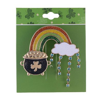 Hallmark St. Patrick's Day Rainbow and Pot of Gold Pin