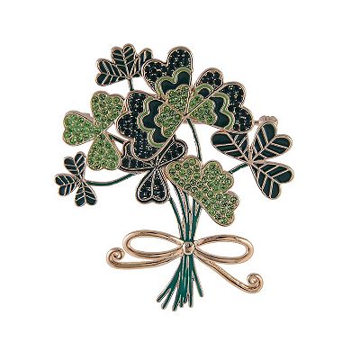 Hallmark St. Patrick's Day Four Leaf Clover Bouquet Pin