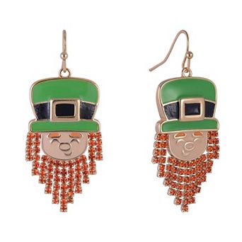 Hallmark St. Patrick's Day Leprechaun Earrings