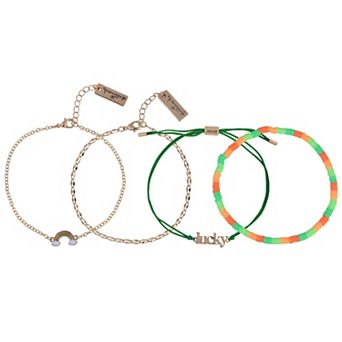 Hallmark St. Patrick's Day 4 pc Assorted Bracelet Set