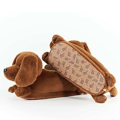 Birdie the Dachshund Kids Slippers