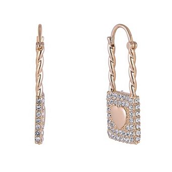 Hallmark Heart & Stone Lock Earrings