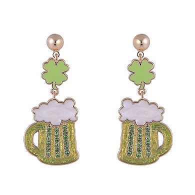 Hallmark St. Patrick's Day Beer Mug Earrings