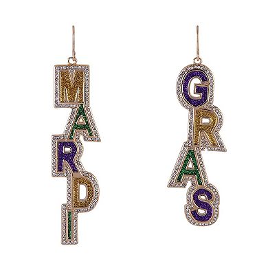 Hallmark Mardi Gras Linear Earrings