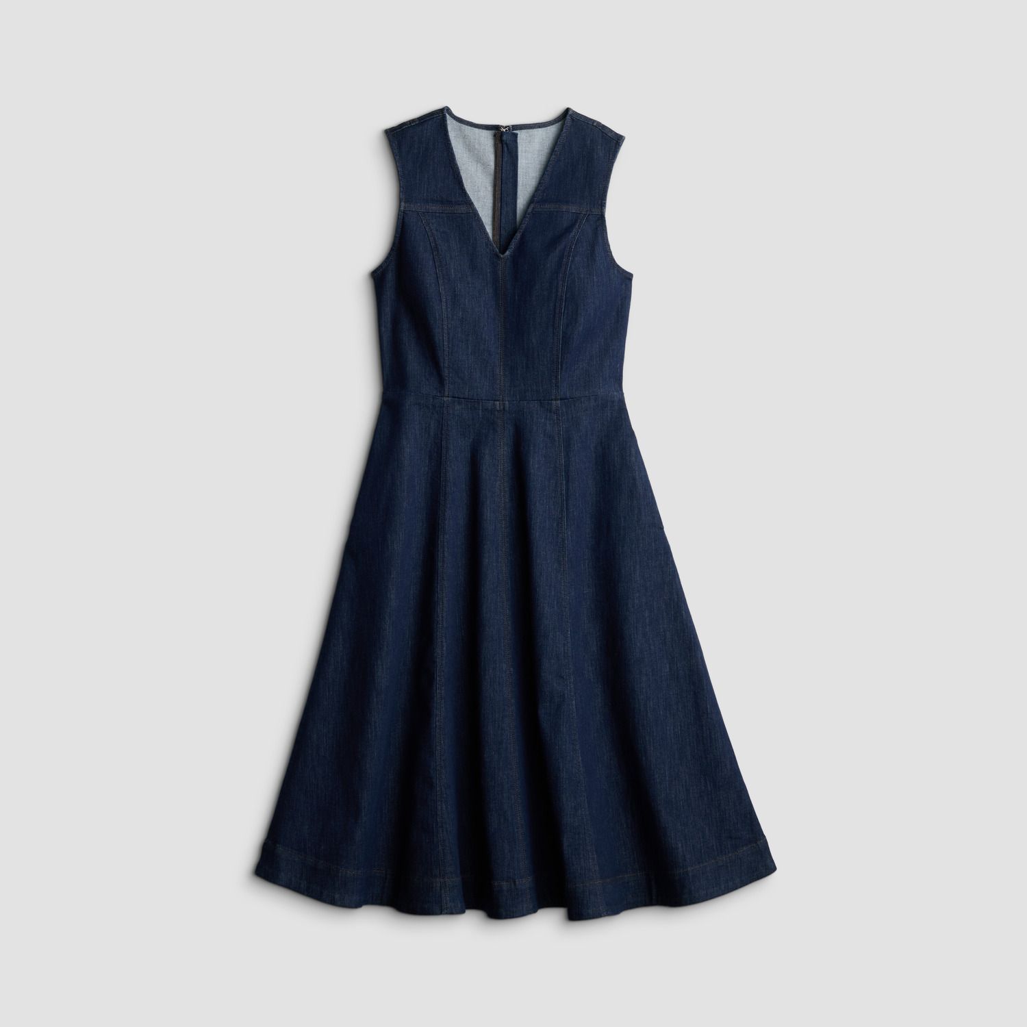 Женское платье Nine West V-Neck Denim Midi — фото 5