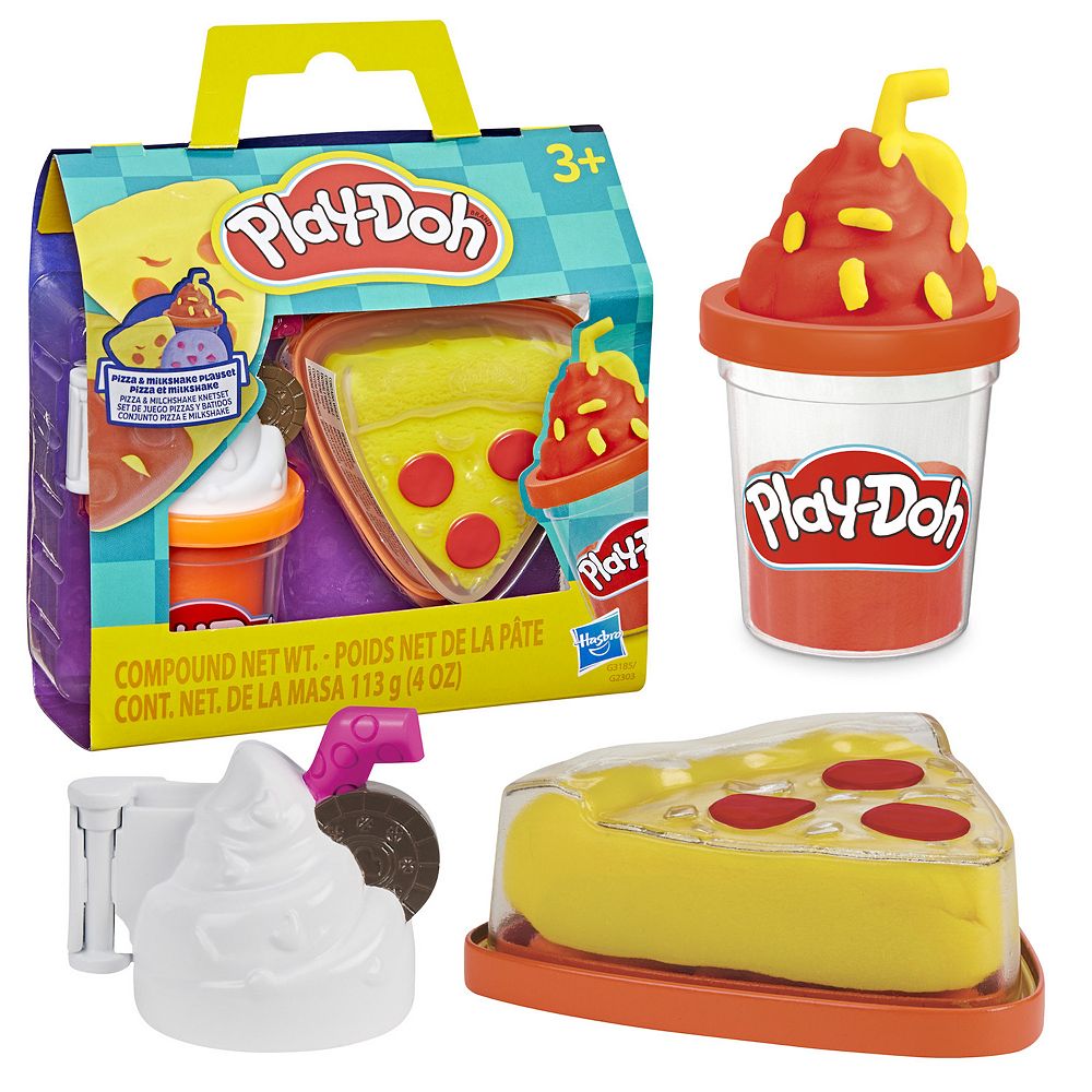 Play-Doh Treats to Go Pizza & Milkshake Playset