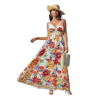 Women's Cupshe Vibrant Floral Maxi Dress