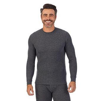 Men's Cuddl Duds® Midweight Waffle Thermal Performance Base Layer Crew Top