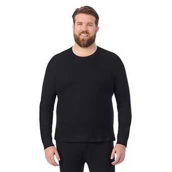Big & Tall Cuddl Duds® Midweight Waffle Thermal Base Layer Crewneck Top