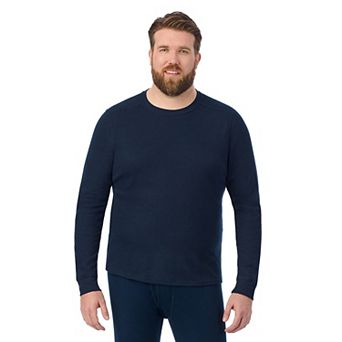 Big & Tall Cuddl Duds® Midweight Waffle Thermal Base Layer Crewneck Top