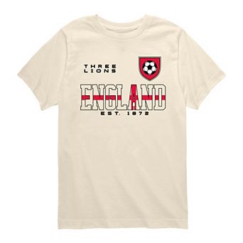 Boys 8-20 England Soccer Jersey Graphic Tee