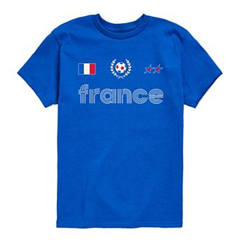 Boys 8-20 France Soccer Graphic Tee