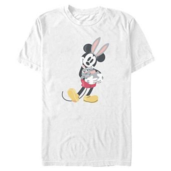 Big & Tall Disney's Mickey Mouse Bunny Friend Graphic Tee