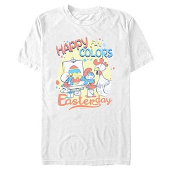 Men's Papa Smurf Happy Easter Graphic Tee