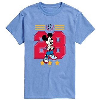 Men's Disney's Mickey Mouse Soccer Jersey Graphic Tee