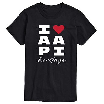 Men's I Heart AAPI Heritage Graphic Tee