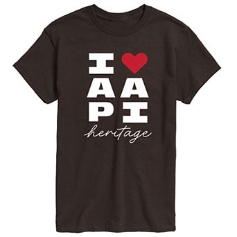 Men's I Heart AAPI Heritage Graphic Tee