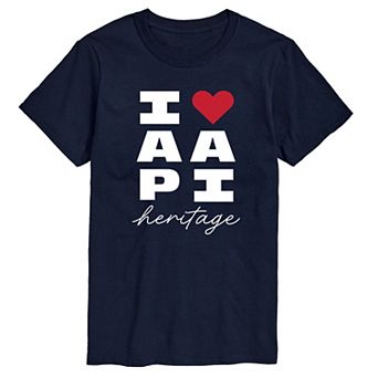 Men's I Heart AAPI Heritage Graphic Tee