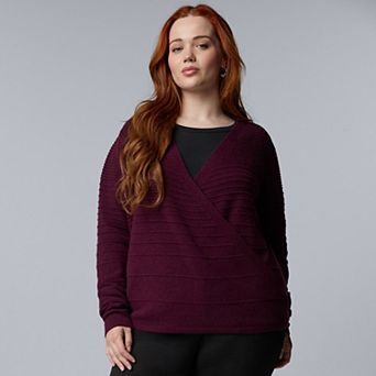 Plus Size Simply Vera Vera Wang Luxe Cashmere Blend 4-Way Cardigan