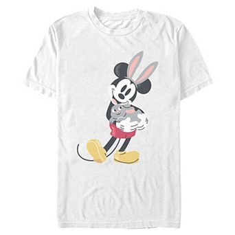 Men's Disney's Mickey Mouse Bunny Friend Graphic Tee