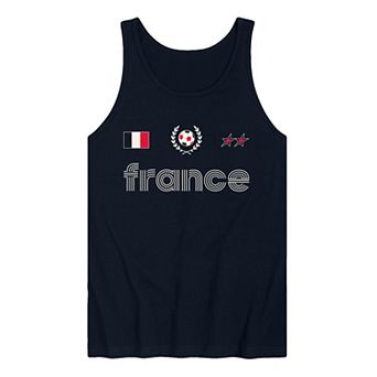 Men's France Soccer Jersey Graphic Tank Top