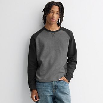 Men's Retrofit Colorblock Thermal Pullover Top