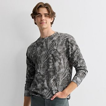Men's Retrofit Camo Print Thermal Top