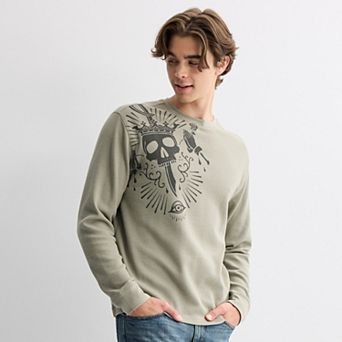 Men's Retrofit Camo Print Thermal Top