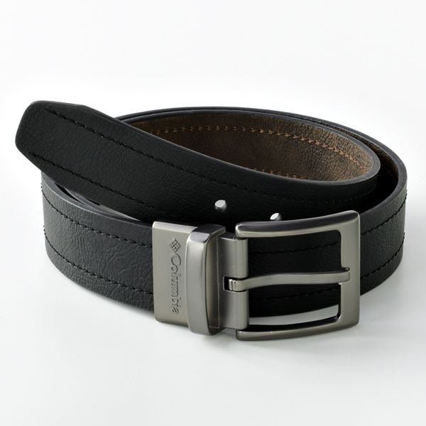 Columbia Men's Leather Reversible Casual Belt