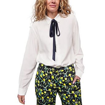 The Empower Long Sleeve Bow Button Up