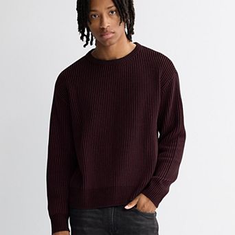 Men's Retrofit Relaxed Shaker Stitch Crew Sweater