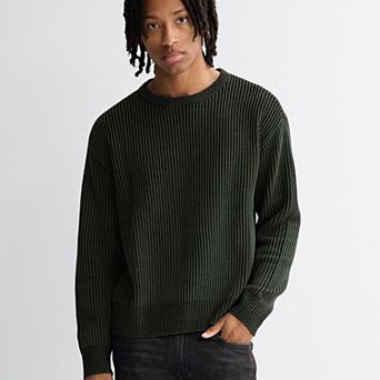 Men's Retrofit Relaxed Shaker Stitch Crew Sweater