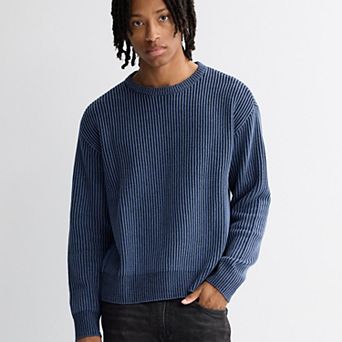 Men's Retrofit Relaxed Shaker Stitch Crew Sweater