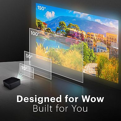 Kodak FLIK X20 Smart Projector, 1080p Portable Projector with Google TV Dongle Built-In