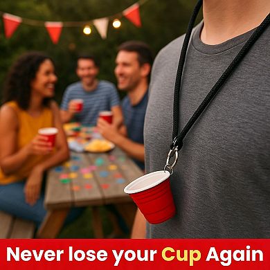 Red Shot Glass 2Oz Mini Glass for Whiskey, Tequila, Vodka with Heavy Base Reusable, Unbreakable