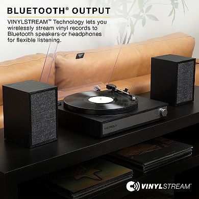 Victrola Harmony Bluetooth Turntable System with Speakers
