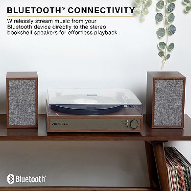 Victrola Harmony Bluetooth Turntable System with Speakers