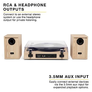Victrola Harmony Bluetooth Turntable System with Speakers