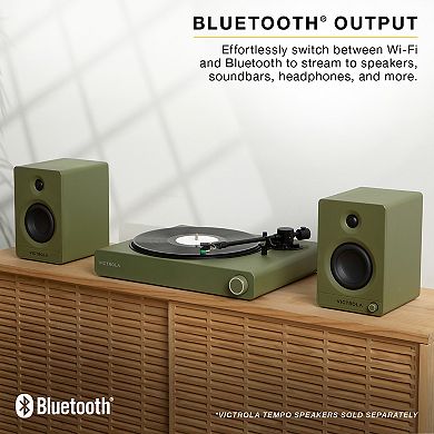 Victrola Stream Onyx Wi-Fi & Bluetooth Turntable