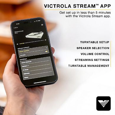 Victrola Stream Onyx Wi-Fi & Bluetooth Turntable