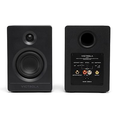 Victrola Tempo Bluetooth Bookshelf Speakers with Auracast Multi-Speaker Streaming