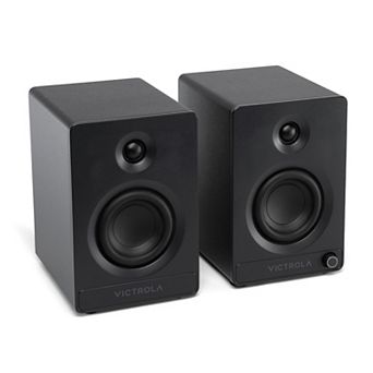 Victrola Tempo Bluetooth Bookshelf Speakers with Auracast Multi-Speaker Streaming