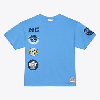 Men's Mitchell & Ness Carolina Blue North Carolina Tar Heels Double Clutch Premium T-Shirt
