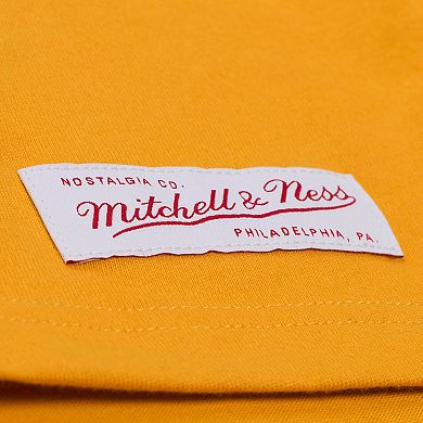 Men's Mitchell & Ness Gold Notre Dame Fighting Irish Double Clutch Premium T-Shirt