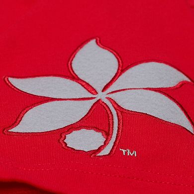 Men's Mitchell & Ness Scarlet Ohio State Buckeyes Double Clutch Premium T-Shirt