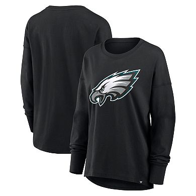 Women's Fanatics Black Philadelphia Eagles Essential Long Sleeve T-Shirt