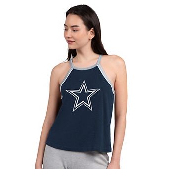 Women's G-III 4Her by Carl Banks Navy Dallas Cowboys Redemption Win Tank Top